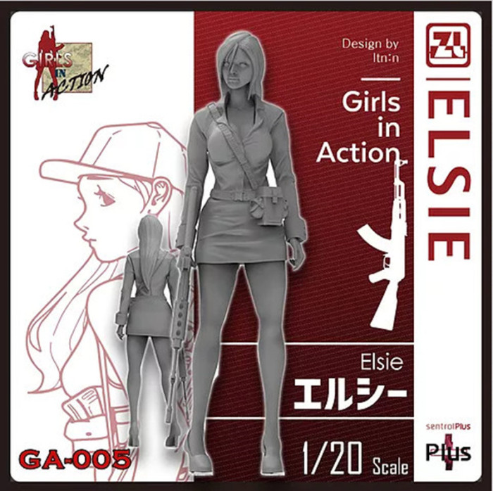 Korea ZLPLA Genuine 1/20 Scale Resin Figure Girls in Action Elsie Assembly Model Kit GA-005