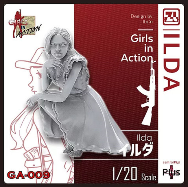 Korea ZLPLA Genuine 1/20 Scale Resin Figure Girls in Action ILDA Assembly Model Kit GA-009