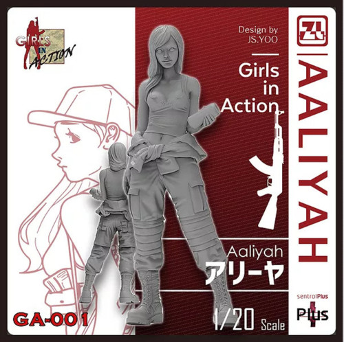 Korea ZLPLA Genuine 1/20 Scale Girls in Action Aaliyah Resin Figure Assembly Model GA-001