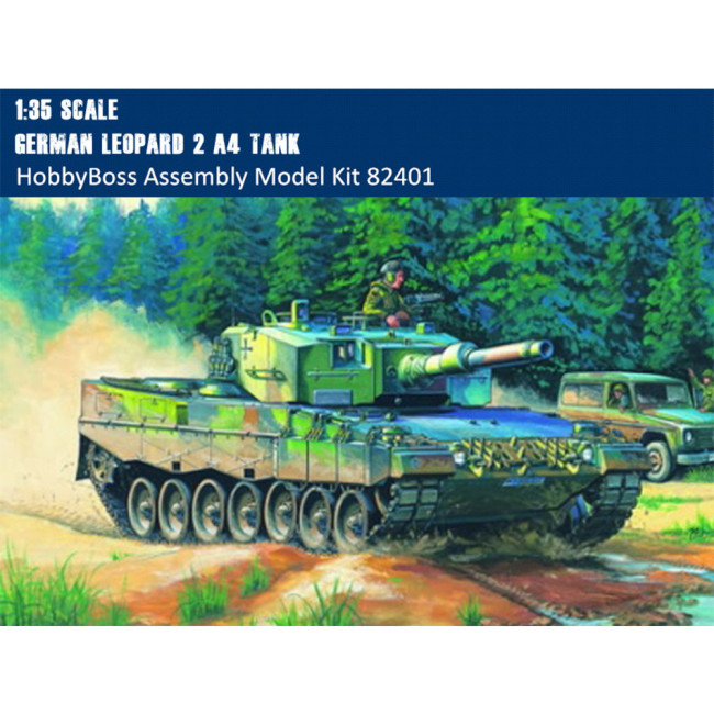 HobbyBoss 82401 1/35 Scale German Leopard 2 A4 Tank Armor Plastic Assembly Model Kits