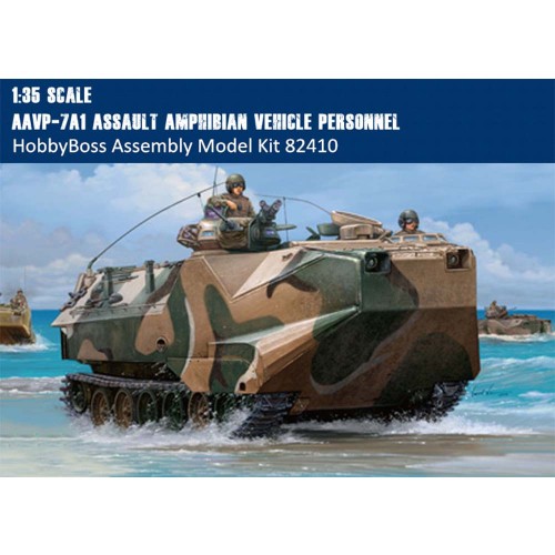 HobbyBoss 82410 1/35 Scale AAVP-7A1 Assault Amphibian Vehicle Personnel Military Assembly Model Kit
