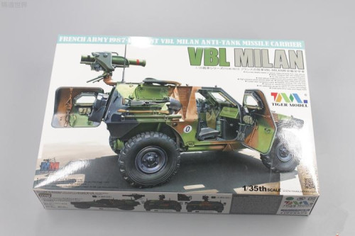 Tiger Model 4618 1/35 Scale French VBL Milan Light Armoured Vehicle Military Plastic Assembly Model Kit