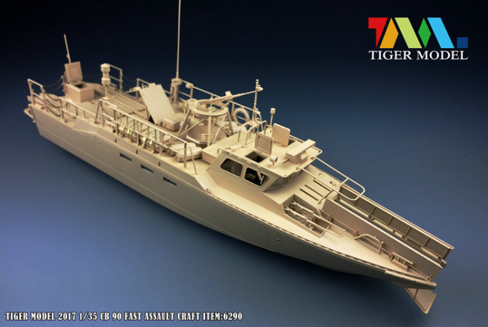 Tiger Model 6293 1/35 Scale Sweden Fast Assault Craft Combat Boat 90/CB90 Military Plastic Assembly Model Kit