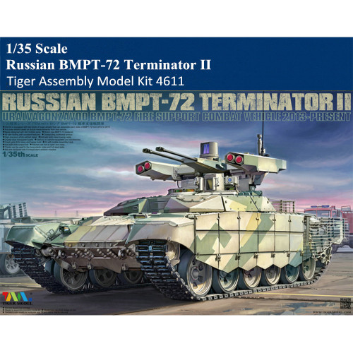 Tiger Model 4611 1/35 Scale Russian BMPT-72 Terminator II Military Plastic Assembly Model Kit
