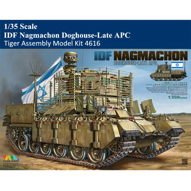 Tiger Model 4616 1/35 Scale IDF Nagmachon Doghouse-Late APC Military Plastic Assembly Model Kit