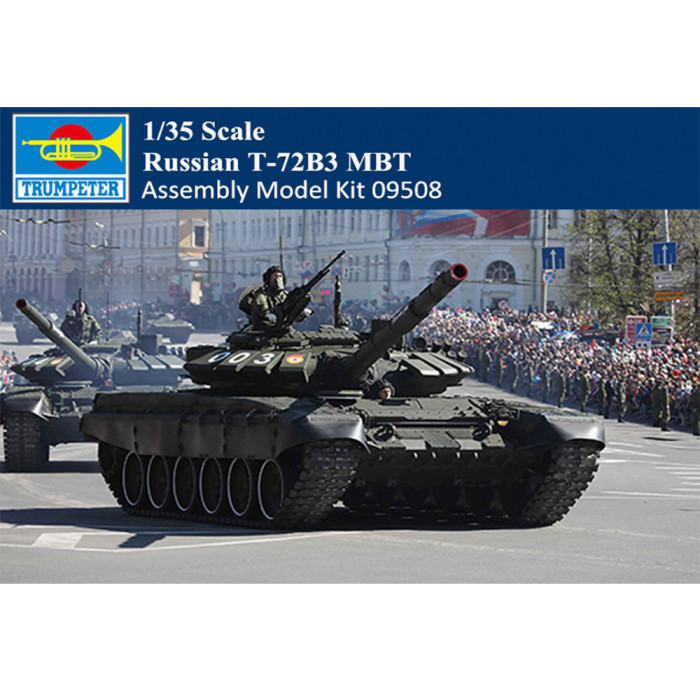 Trumpeter 09508 1/35 Scale Russian T-72B3 MBT Armor Plastic Assembly Tank Model Kit