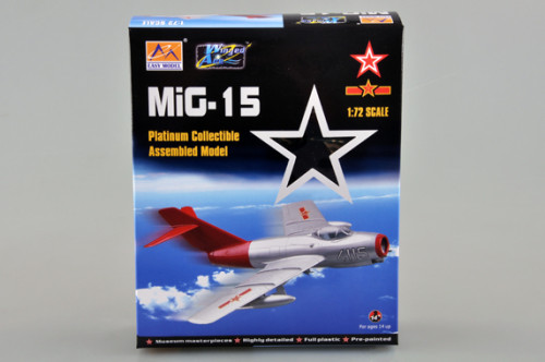 Trumpeter Easy Model 37133 1/72 Scale MiG-15 Military Plastic Finished Aircraft Model Kit