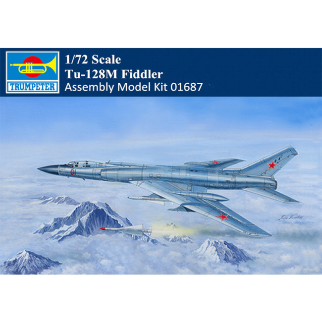Trumpeter 01687 1/72 Scale Tu-128M Fiddler Aircraft Military Plastic Assembly Model Kit