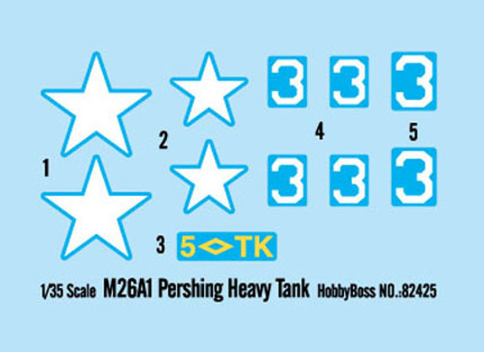 HobbyBoss 82425 1/35 Scale M26A1 Pershing Heavy Tank Military Plastic Assembly Model Kits