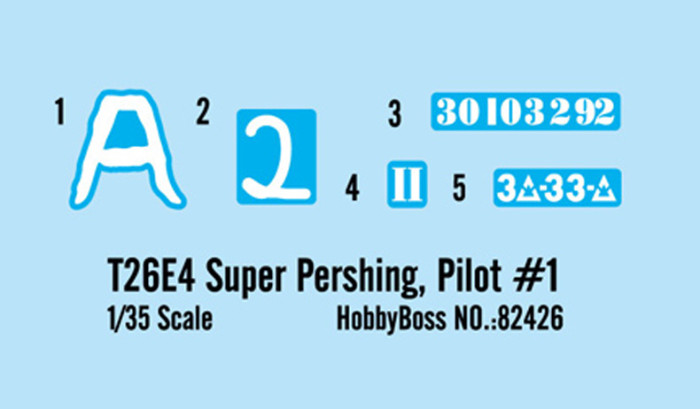 HobbyBoss 82426 1/35 Scale T26E4 Super Pershing Pilot #1 Military Plastic Tank Assembly Model Kits