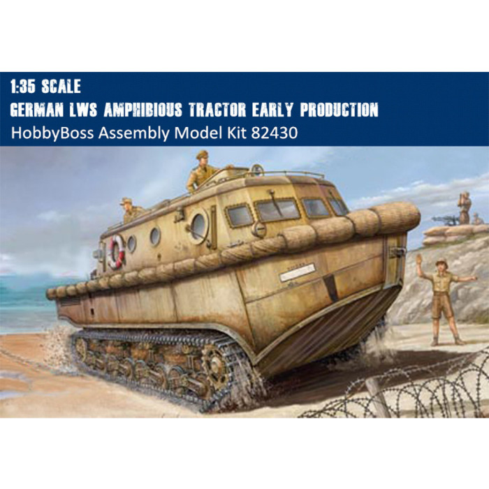 HobbyBoss 82430 1/35 German LWS Amphibious Tractor Early Production Military Plastic Assembly Model Kit