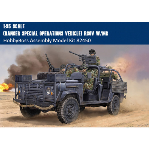 HobbyBoss 82450 1/35 Scale (Ranger Special Operations Vehicle) RSOV w/MG Military Plastic Assembly Model Kit