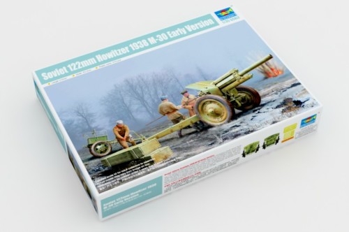 Trumpeter 02343 1/35 Scale Soviet 122mm Howitzer 1938 M-30 Early Version Military Assembly Model Kits