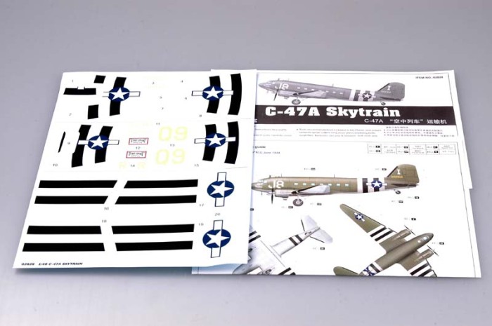 Trumpeter 02828 1/48 Scale C-47A Skytrain Military Plastic Aircraft Assembly Model Kit