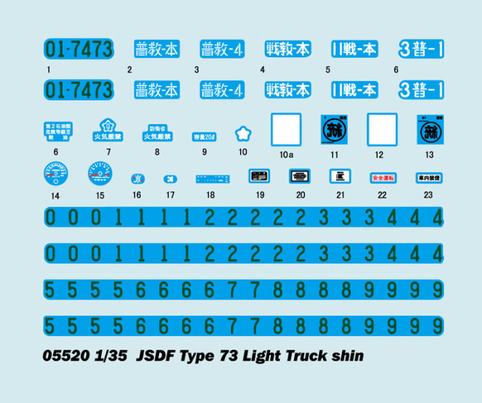 Trumpeter 05520 1/35 Scale JSDF Type 73 Light Truck(shin) Plastic Assembly Model Building Kits