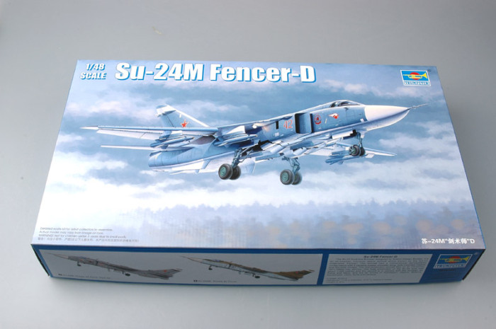 Trumpeter 02835 1/48 Scale Su-24M Fencer-D Military Plastic Aircraft Assembly Model Kits