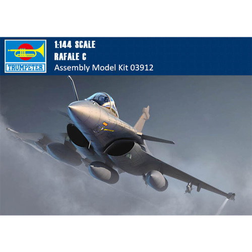 Trumpeter 03912 1/144 Scale French Rafale C Fighter Military Plastic Aircraft Assembly Model Building Kits