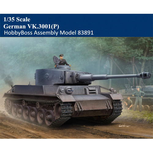 HobbyBoss 83891 1/35 Scale German VK.3001(P) Tank Military Plastic Assembly Model Kit