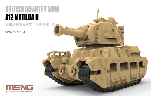 Meng WWT-014 British Infantry Tank A12 Matilda II Q Edition Plastic Assembly Model Kit