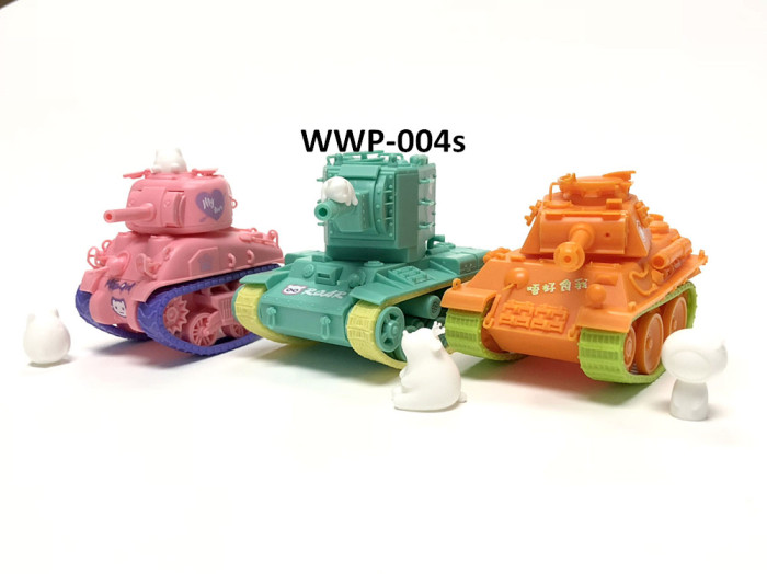 Meng WWP-004s KV-2 Heavy Tank & Bear Character Q Edition Plastic Assembly Model Kit