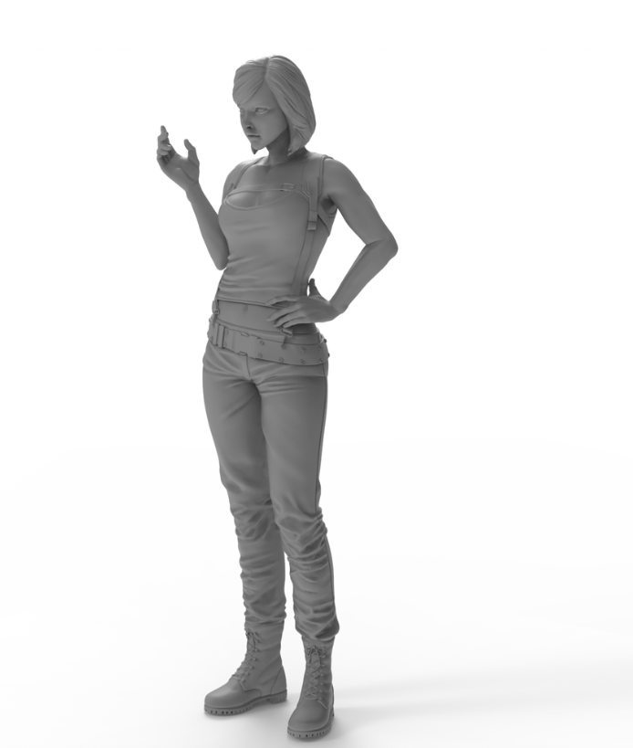ZLPLA Genuine 1/35 Scale Resin Figure Felicia Girls in Action Assembly Model Kit GM-006