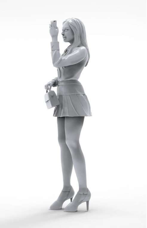 ZLPLA Genuine 1/35 Scale Resin Figure Hana Girls in Action Assembly Model Kit GM-008