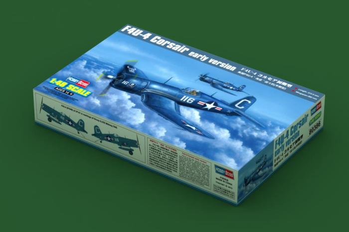 HobbyBoss 80386 1/48 Scale F4U-4 Corsair Early Version Fighter Plastic Military Aircraft Assembly Model Kit