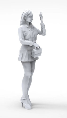 ZLPLA Genuine 1/24 Scale Resin Figure Hana Girls in Action Assembly Model Kit GC-008