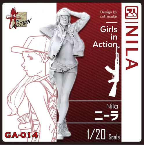 ZLPLA Genuine 1/20 Scale Resin Figure Nila Girls in Action Assembly Model Kit GA-014