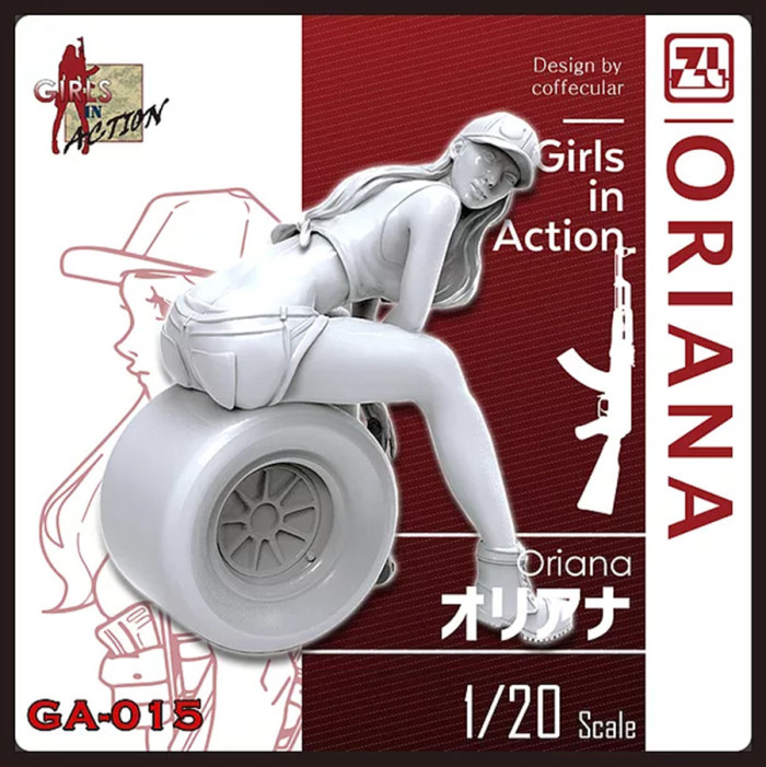 ZLPLA Genuine 1/20 Scale Resin Figure Oriana Girls in Action Assembly Model Kit GA-015
