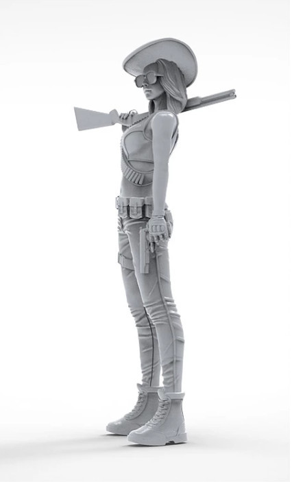 ZLPLA Genuine 1/24 Scale Girls in Action Katrine Resin Figure Assembly Model Kit GC-011