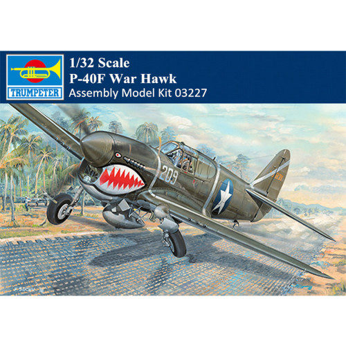 Trumpeter 03227 1/32 Scale P-40F War Hawk Fighter Military Plastic Aircraft Assembly Model Kit