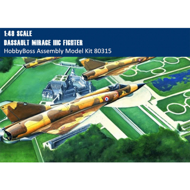 HobbyBoss 80315 1/48 Scale Mirage IIIC Fighter Military Plastic Aircraft Assembly Model Kits