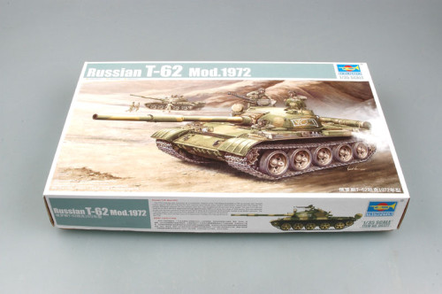 Trumpeter 00377 1/35 Scale Russian T-62 Mod 1972 Tank Military Plastic Assembly Model Kits