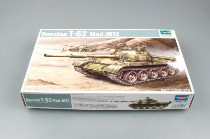 Trumpeter 00377 1/35 Scale Russian T-62 Mod 1972 Tank Military Plastic Assembly Model Kits