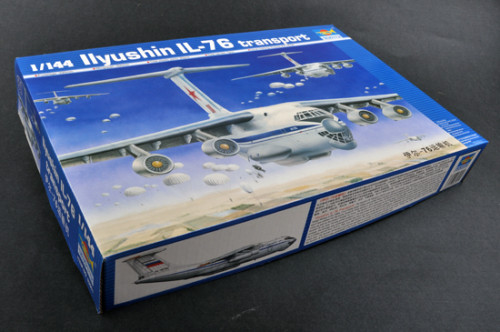 Trumpeter 03901 1/144 Scale llyushin IL-76 Transport Plastic Aircraft Assembly Model Building Kits
