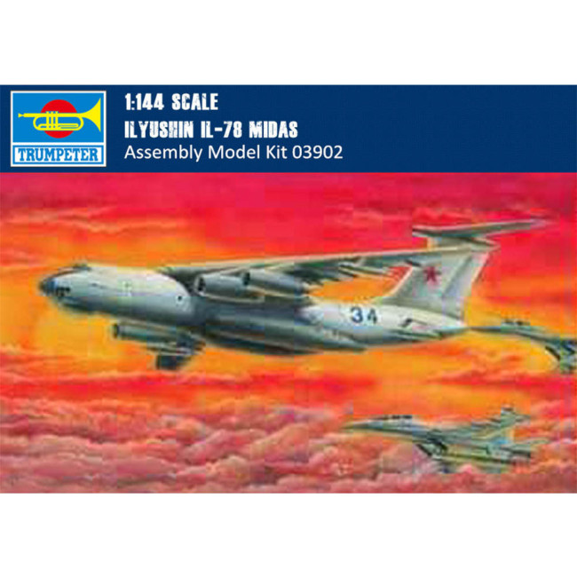 Trumpeter 03902 1/144 Scale IIyushin IL-78 Midas Plastic Aircraft Assembly Model Building Kits