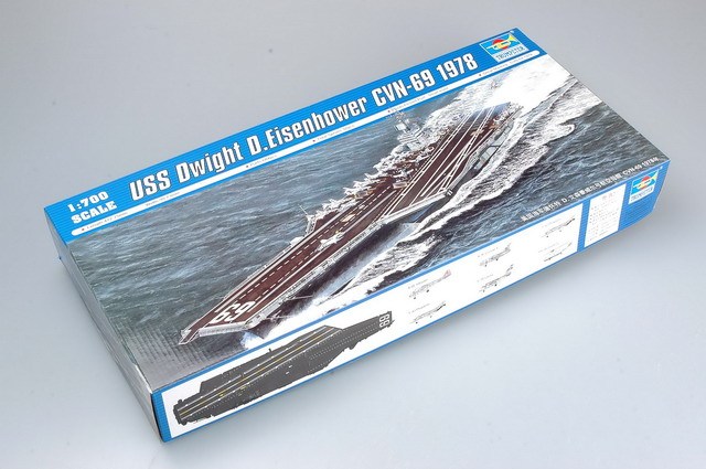 Trumpeter 05753 1/700 Scale USS Dwight D.Eisenhower CVN-69 1978 Military Plastic Assembly Model Kits