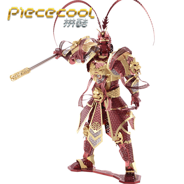 Piececool 3D Metal Puzzle The Monkey King Wukong DIY Laser Cut Jigsaw Toy Assembly Model Kit