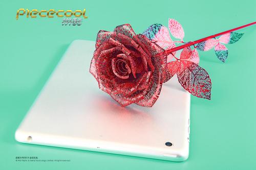 Us 19 49 Piececool 3d Metal Puzzle Romantic Rose Assembly Model