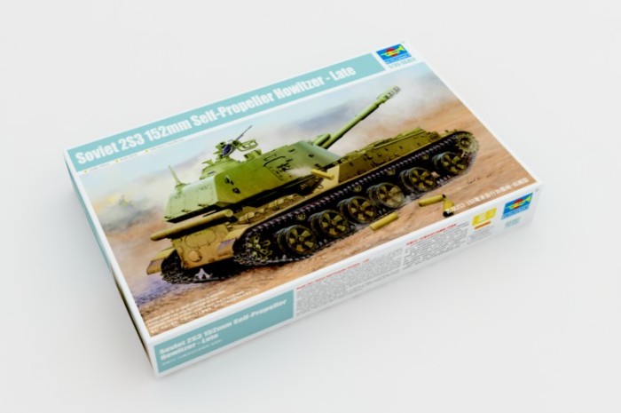 Trumpeter 05567 1/35 Scale Soviet 2S3 152mm Self-Propeller Howitzer Late Version Military Assembly Model Kit