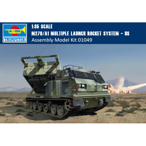 Trumpeter 01049 1/35 Scale M270/A1 Multiple Launch Rocket System US Military Plastic Assembly Model Kit