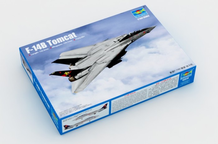 Trumpeter 03918 1/144 Scale F-14B Tomcat Fighter Military Plastic Aircraft Assembly Model Building Kits