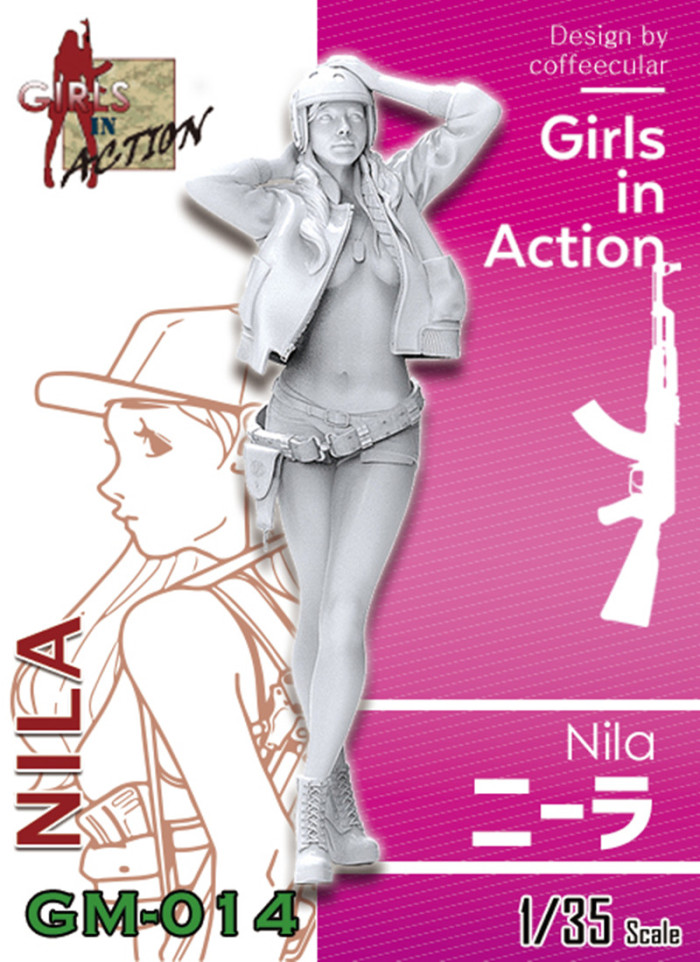 ZLPLA Genuine 1/35 Scale Resin Figure Nila Girls in Action Assembly Model Kit GM-014