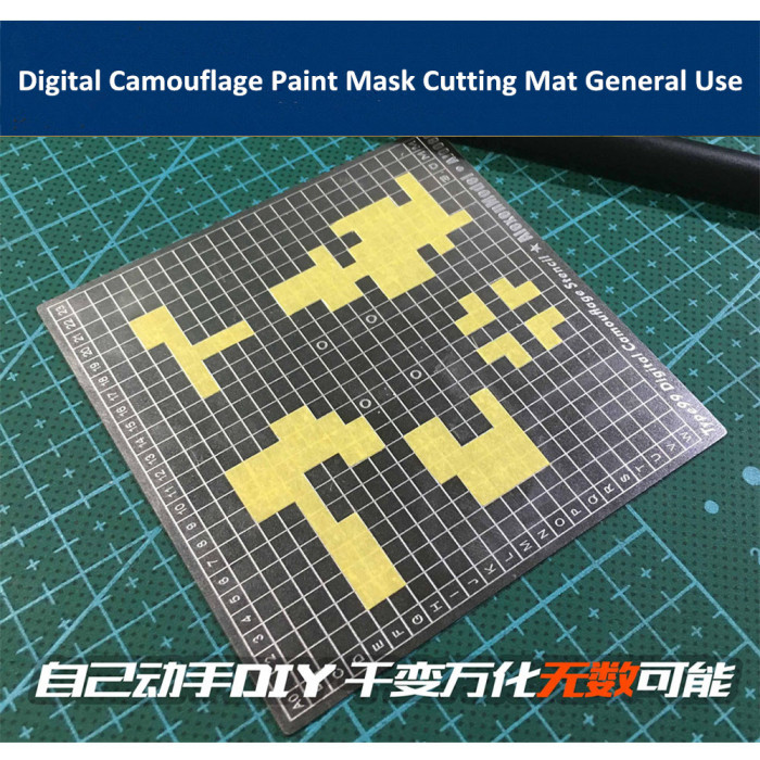 US$ 7.99 - Digital Camouflage Paint Mask Cutting Mat 2 Sides