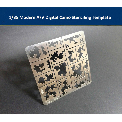 1/35 Scale Modern AFV Digital Camo Stenciling Template Model Building Tools AJ 0014