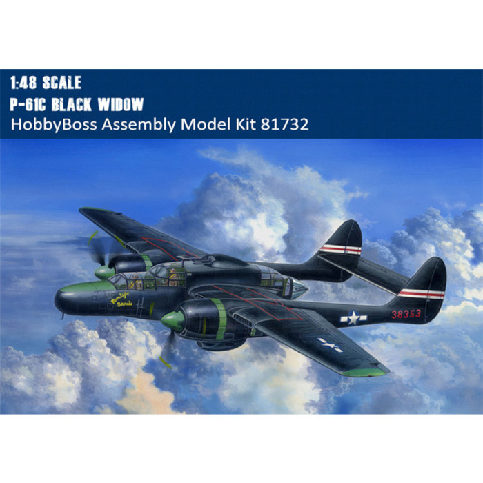 HobbyBoss 81732 1/48 Scale P-61C Black Widow Fighter Military Plastic Aircraft Assembly Model Kits