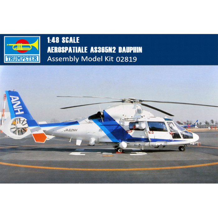Trumpeter 02819 1/48 Scale Aerospatiale AS365N2 Dauphin Helicopter Plastic Aircraft Assembly Model Kits