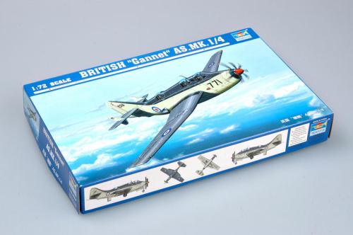 Trumpeter 01629 1/72 Scale British “Gannet” AS.MK.1/4 Military Aircraft Assembly Model Building Kits
