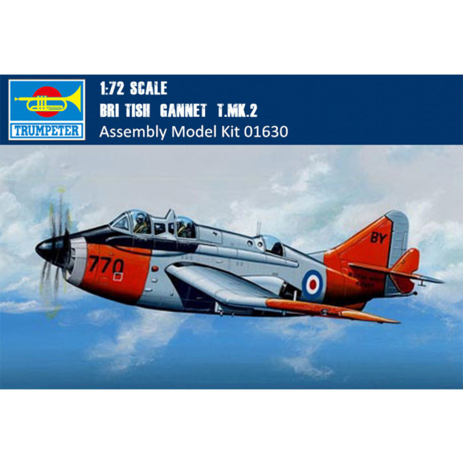 Trumpeter 01630 1/72 Scale British “Gannet” T.MK.2 Military Plastic Aircraft Assembly Model Kits